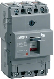 Wyłącznik mocy x160 3P 25kA 125A    HHA125H