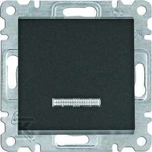 LUMINA Łącznik kontrolny uniwersalny/schodowy, czarny    WL0223 w