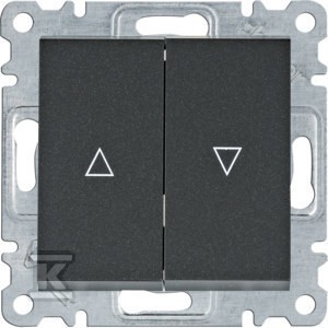 LUMINA Łącznik żaluzjowy monostabilny (zwierny), czarny    WL0323