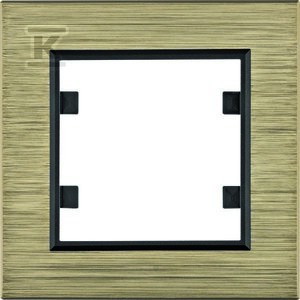 LUMINA Passion Ramka 1-krotna, aluminium mosiądz    WL9014