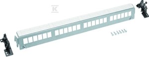Patch Panel 24M Keystone, bez modułów, szyna TS lub płyta