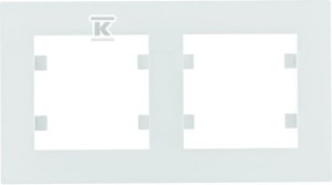 LUMINA Intense Ramka 2-krotna pozioma, biały    WL5720