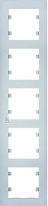 LUMINA Intense Ramka 5-krotna pionowa, srebrny    WL5652