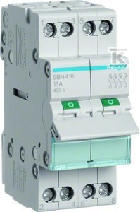 Rozłącznik izolacyjny modułowy 4P 16A 400VAC    SBN416