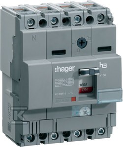 Wyłącznik mocy X160 4P 25KA 100A    HHA101H