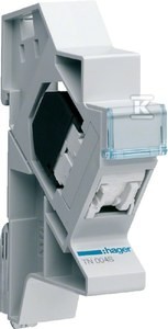 Patch moduł kat.5e UTP 1xRJ45 do TS35