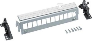 Patch Panel 12M Keystone, bez modułów, szyna TS lub płyta