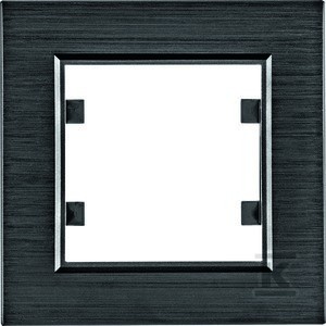 LUMINA Passion Ramka 1-krotna, aluminium czarne    WL9013