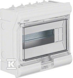 Rozdzielnica n/t IP65 odporna na UV przetłoczenia 1R/10M (1x10) o