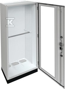 Rozdzielnica stojąca IP55/II 800x1850x400 + cokół 100 mm, drzwi transparentne