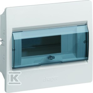 Rozdzielnica IC2 1x8 modułowa p/t IP40 drzwi transparentne