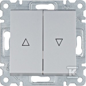 LUMINA Łącznik żaluzjowy monostabilny (zwierny), srebrny    WL0322