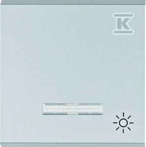 LUMINA Klawisz kontrolny z symbolem Światło, srebrny