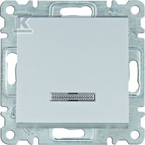 LUMINA Łącznik zwierny z podświetleniem, srebrny    WL0412