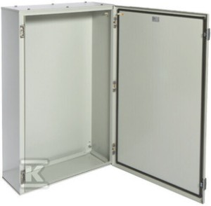 Obudowa stalowa 950x600x250 mm, IP65, drzwi stalowe pełne