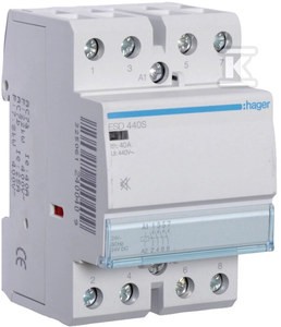 Stycznik cichy 24VAC 4NO 40A AC-7a/b    ESD440S