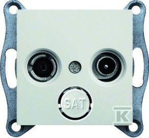 LUMINA Gniazdo RTV standard, biały    WL3010 w