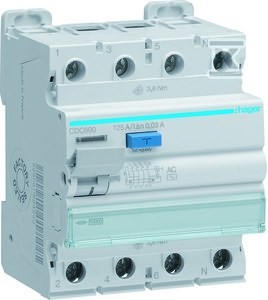 Wyłącznik różnicowoprądowy 3P+N 125A 30mA 10kA AC