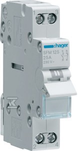 Przełącznik instalacyjny modułowy I-II 2-obwodowy 1NO+1NC 25A 230VAC