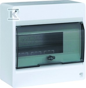 Rozdzielnica IC2 1x8 modułowa n/t IP40 drzwi transparentne