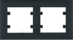 LUMINA Intense Ramka 2-krotna pozioma, czarny    WL5723
