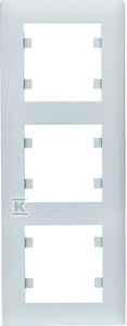 LUMINA Intense Ramka 3-krotna pionowa, srebrny    WL5632