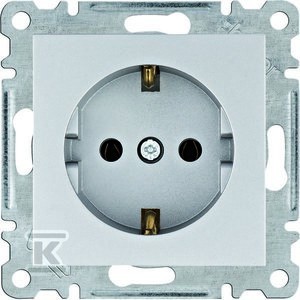 LUMINA Gniazdo SCHUKO, srebrny    WL1052