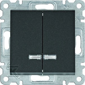 LUMINA Łącznik kontrolny seryjny/świecznikowy, czarny    WL0243 w