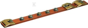 Szyna uziemiająca Cu 20x5 mm 1-polowa    UZ010