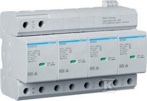 Ogranicznik SPD T1+T2 4P sieć TN-S/TT Iimp=100kA Up1, 5kV styk