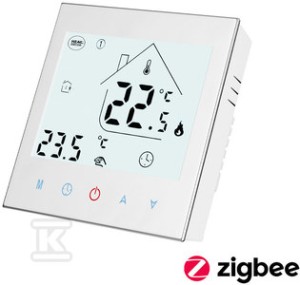 Termostat programowalny HD-T1000.W z komunikacją Zigbee 3.0 - biały o