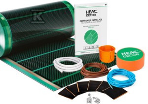 Zestaw folii grzewczej HD-G 140 W/m², szerokość 50 cm -
