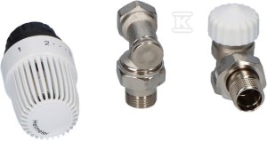 Zestaw termostatyczny do grzejników boczno zasilanych: Głowica term. S +