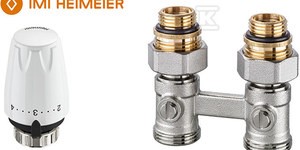 Zestaw termostatyczny z głowicą DX M30x1,5 , zawór Vekotrim prosty