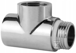 Trójnik do grzałki elektrycznej chrom    TR-15C01 w