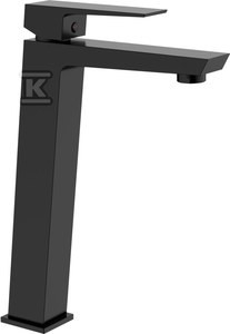 Bateria umywalkowa Paros wysoka czarna   &nbsp;BU-09-W04-A w