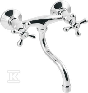 Bateria umywalkowo-zlewozmywakowa Roma chrom   &nbsp;BC-26-00S-L