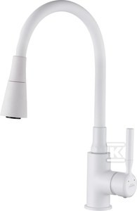 Bateria zlewozmywakowa Pogo Plus biała   &nbsp;BZ-80-P02-L w
