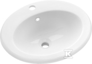 Umywalka wspuszczana w blat Nikea   &nbsp;CE-53-001-W w