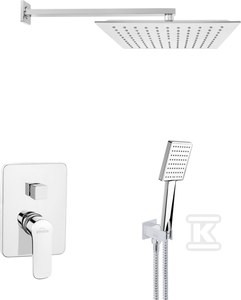Zestaw podtynkowy z baterią podtynkową 2-funkcyjną Siros chrom
