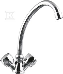 Bateria umywalkowo-zlewkozmywakowa Modena chrom   &nbsp;BZ-11-F0S-L