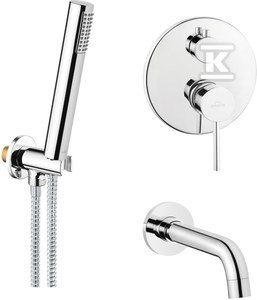Zestaw wannowy podtynkowy DAFNI chrom   &nbsp;BS-88-W01-A w