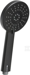 Słuchawka natryskowa Dafni czarna   &nbsp;AS-02-004-S