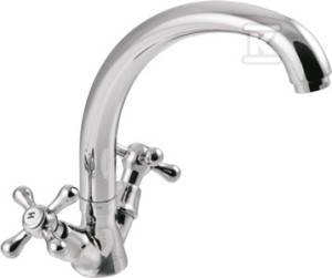 Bateria umywalkowo-zlewkozmywakowa Roma chrom   &nbsp;BU-23-00S-L