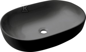 Umywalka nablatowa KORFU czarny   &nbsp;CE-34-005-C