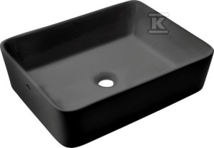 Umywalka nablatowa PAROS czarny   &nbsp;CE-36-005-C