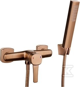 Bateria natryskowa GLAMOUR miedź   &nbsp;BN-02-014-V