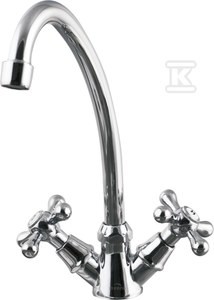 Bateria umywalkowo-zlewkozmywakowa Roma chrom   &nbsp;BU-21-00S-L