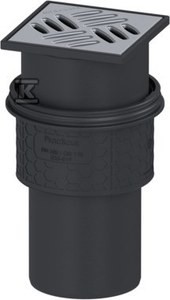 Odpływ punktowy Practicus DN100 pion 120x120, Multistop