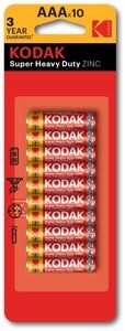 Bateria Kodak ZINC super heavy duty AAA (10 pack) o